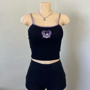 Sanrio Black and Purple Camisole